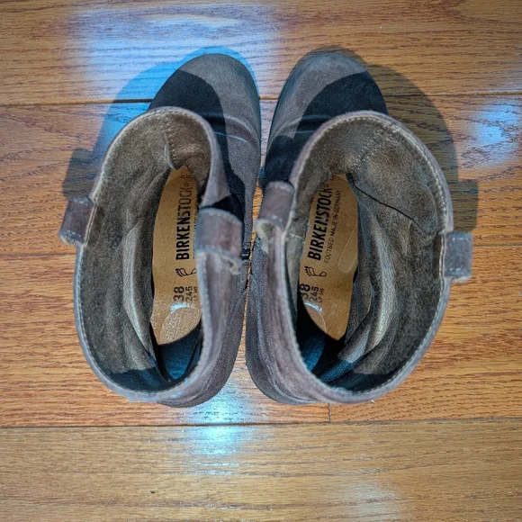 Birkenstock Sarnia Slouch Ankle Boot Brown Leather 38/W7 - Picture 6 of 6